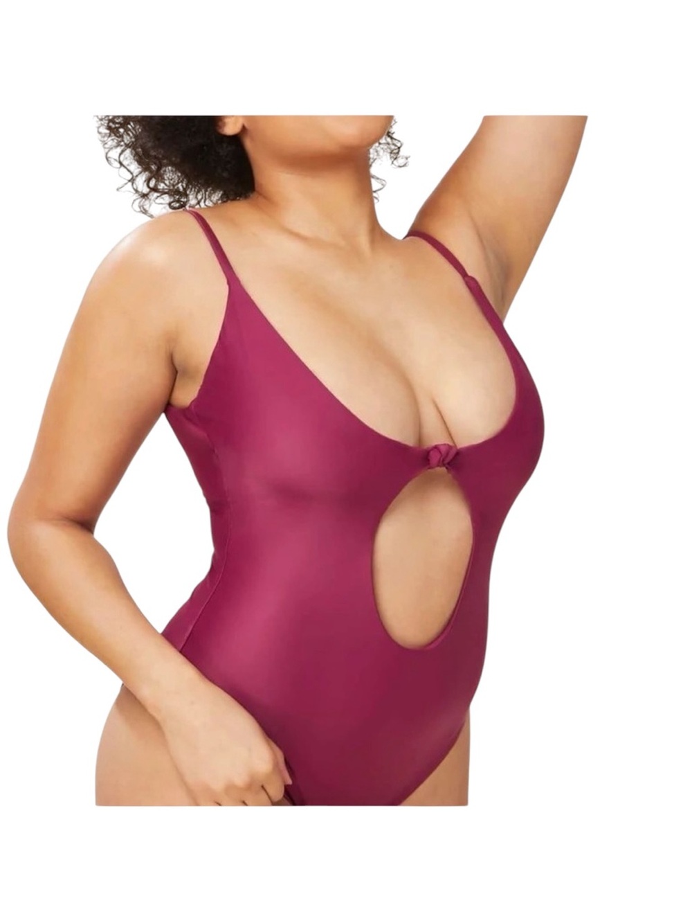 Andie Santorini One-Piece Swimwear in Plum NWT